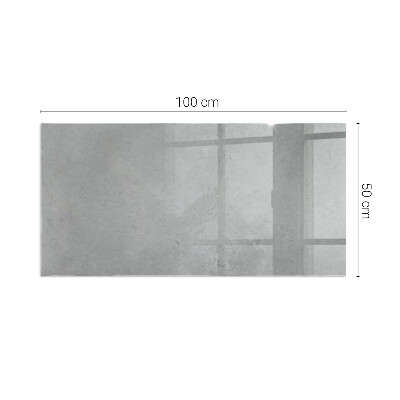 Plaque rectangulaire en verre pour poêle Structure en béton avec effet