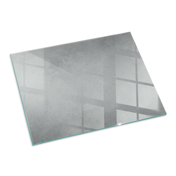 Plaque rectangulaire en verre pour poêle Structure en béton avec effet