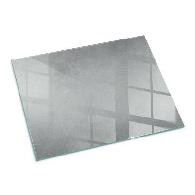 Plaque rectangulaire en verre pour poêle Structure en béton avec effet