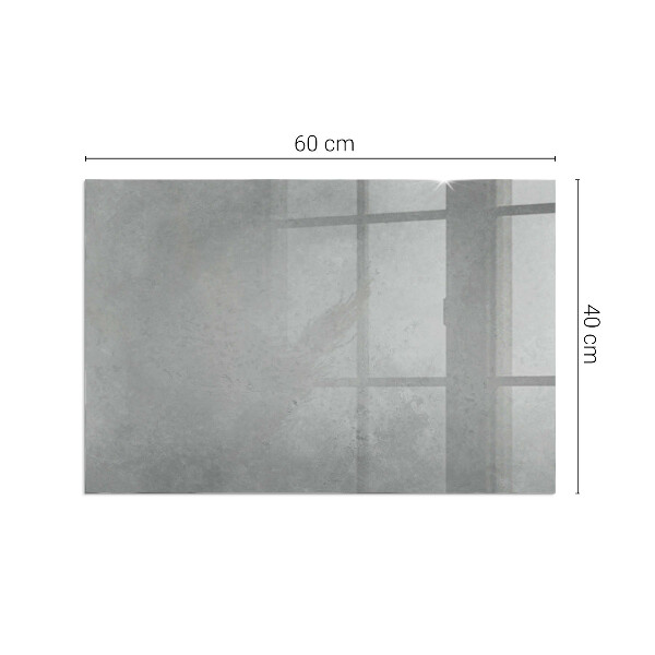 Plaque rectangulaire en verre pour poêle Structure en béton avec effet