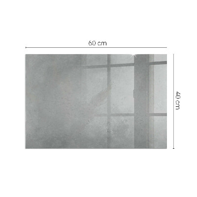 Plaque rectangulaire en verre pour poêle Structure en béton avec effet