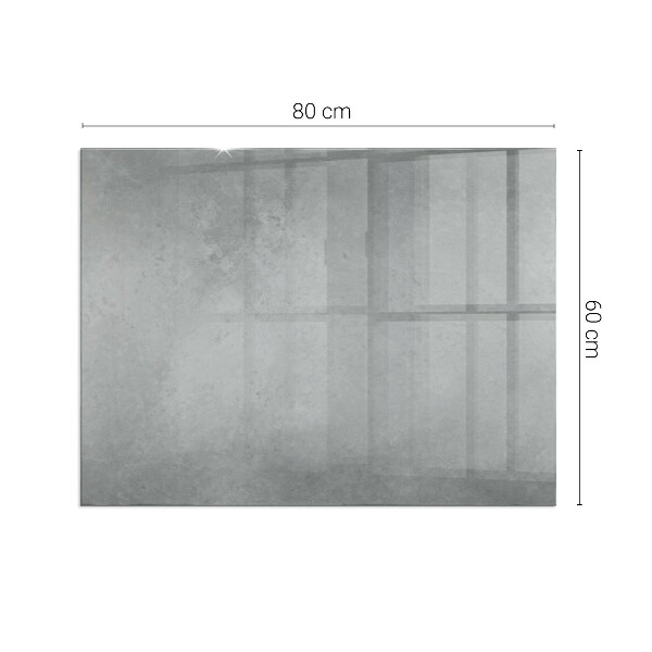 Plaque rectangulaire en verre pour poêle Structure en béton avec effet