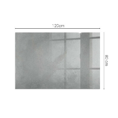 Plaque rectangulaire en verre pour poêle Structure en béton avec effet