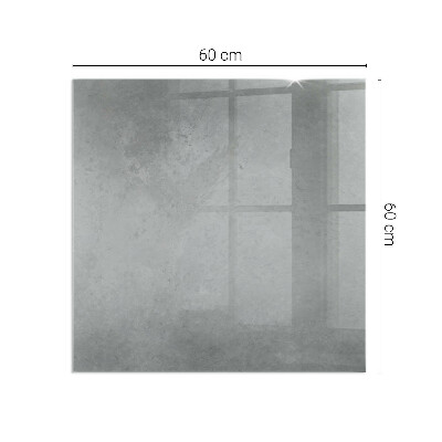 Plaque rectangulaire en verre pour poêle Structure en béton avec effet