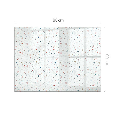 Plaque verre rectangulaire cheminée Formes miniatures