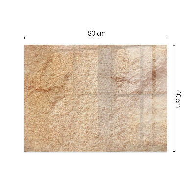 Plaque verre rectangulaire cheminée La nature de la structure en pierre