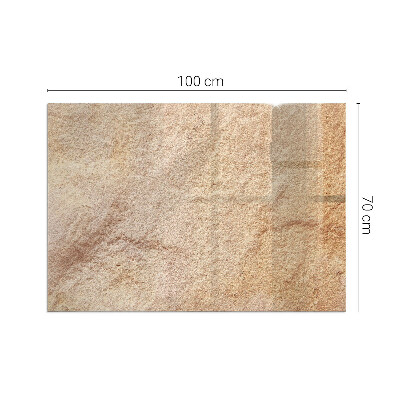 Plaque verre rectangulaire cheminée La nature de la structure en pierre