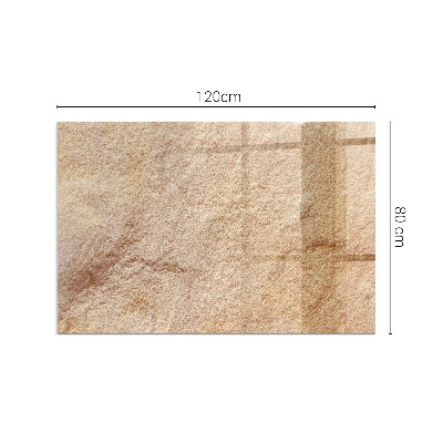 Plaque verre rectangulaire cheminée La nature de la structure en pierre