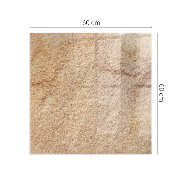 Plaque verre rectangulaire cheminée La nature de la structure en pierre