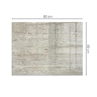 Plaque de sol rectangulaire en verre Motif bois clair naturel