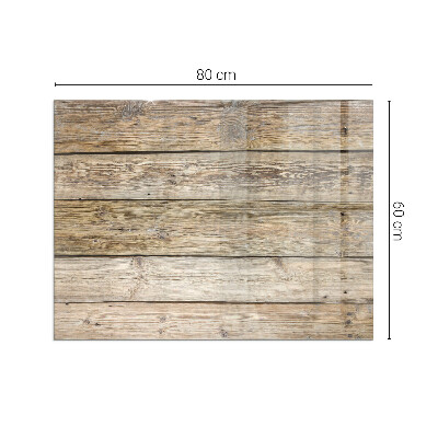 Plaque rectangulaire en verre pour poêle Mosaïque en bois dans l'agencement