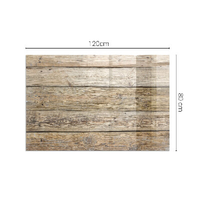 Plaque rectangulaire en verre pour poêle Mosaïque en bois dans l'agencement