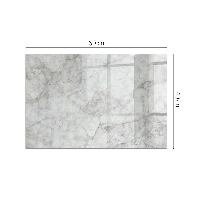 Plaque verre rectangulaire cheminée Texture marbrée dans un style élégant