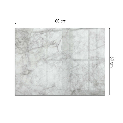 Plaque verre rectangulaire cheminée Texture marbrée dans un style élégant