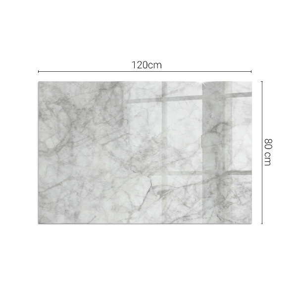 Plaque verre rectangulaire cheminée Texture marbrée dans un style élégant