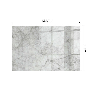 Plaque verre rectangulaire cheminée Texture marbrée dans un style élégant