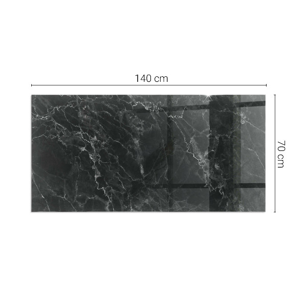 Plaque de sol rectangulaire en verre Motif marbre élégant