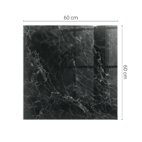 Plaque de sol rectangulaire en verre Motif marbre élégant