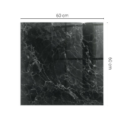 Plaque de sol rectangulaire en verre Motif marbre élégant