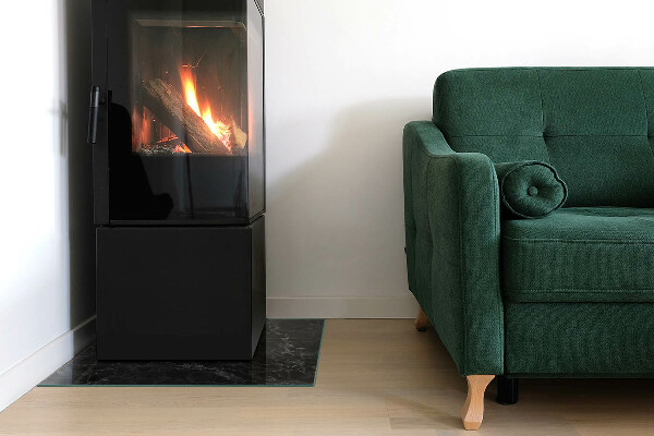 Plaque de sol rectangulaire en verre Motif marbre élégant