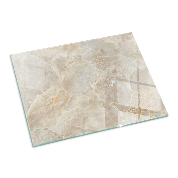 Plaque verre rectangulaire cheminée Motif de pierre inspiré par la nature