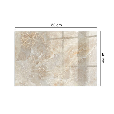 Plaque verre rectangulaire cheminée Motif de pierre inspiré par la nature