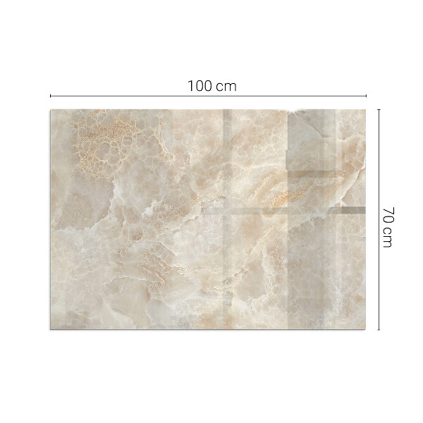 Plaque verre rectangulaire cheminée Motif de pierre inspiré par la nature