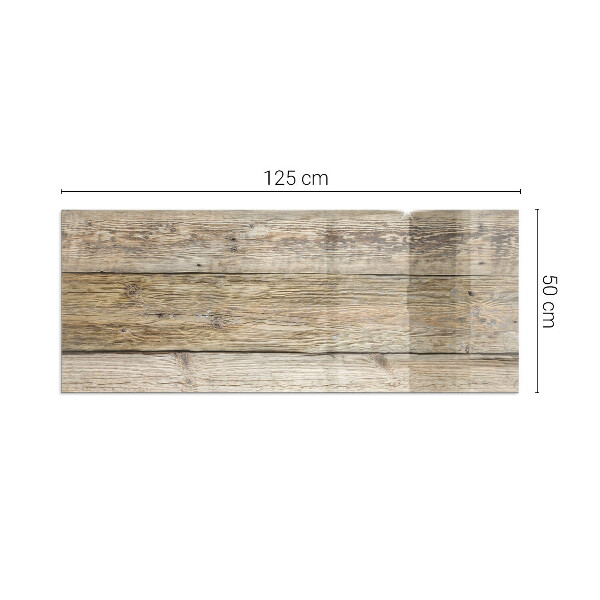 Plaque de sol rectangulaire en verre planches de style naturel