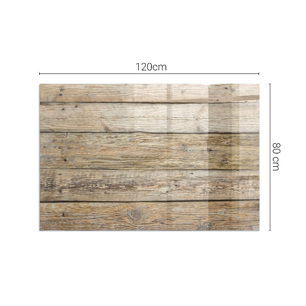 Plaque de sol rectangulaire en verre planches de style naturel