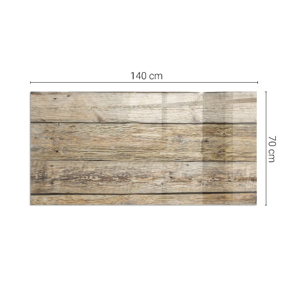Plaque de sol rectangulaire en verre planches de style naturel