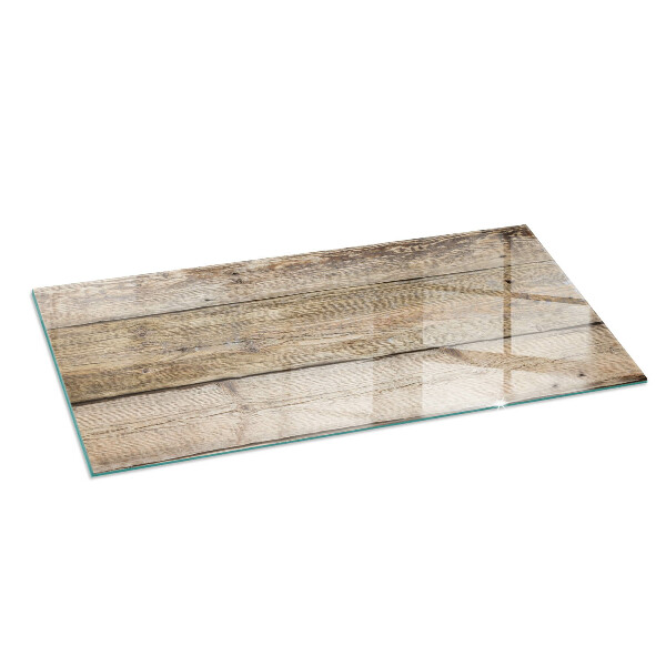 Plaque de sol rectangulaire en verre planches de style naturel