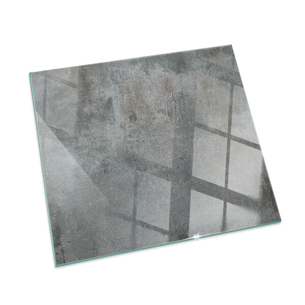 Plaque rectangulaire en verre pour poêle Modèle de structure brute