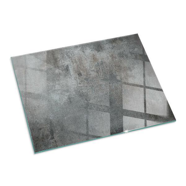 Plaque rectangulaire en verre pour poêle Modèle de structure brute