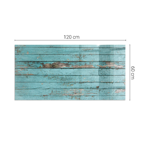 Plaque verre rectangulaire cheminée Planches rustiques de style naturel