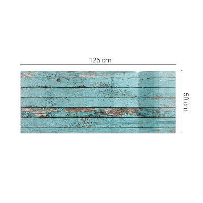 Plaque verre rectangulaire cheminée Planches rustiques de style naturel