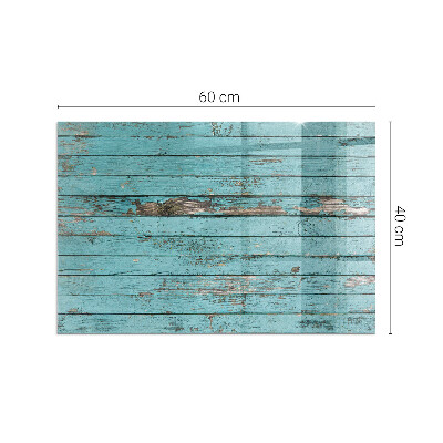 Plaque verre rectangulaire cheminée Planches rustiques de style naturel