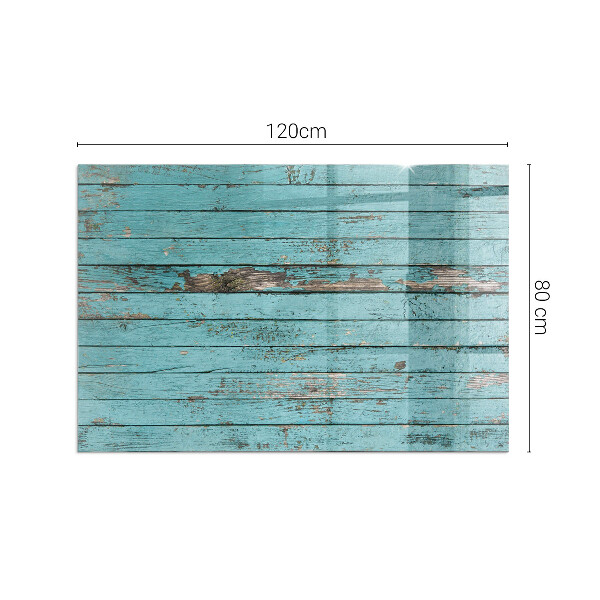 Plaque verre rectangulaire cheminée Planches rustiques de style naturel