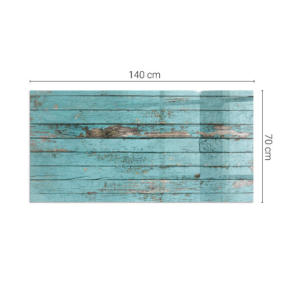 Plaque verre rectangulaire cheminée Planches rustiques de style naturel