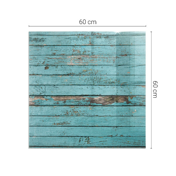 Plaque verre rectangulaire cheminée Planches rustiques de style naturel