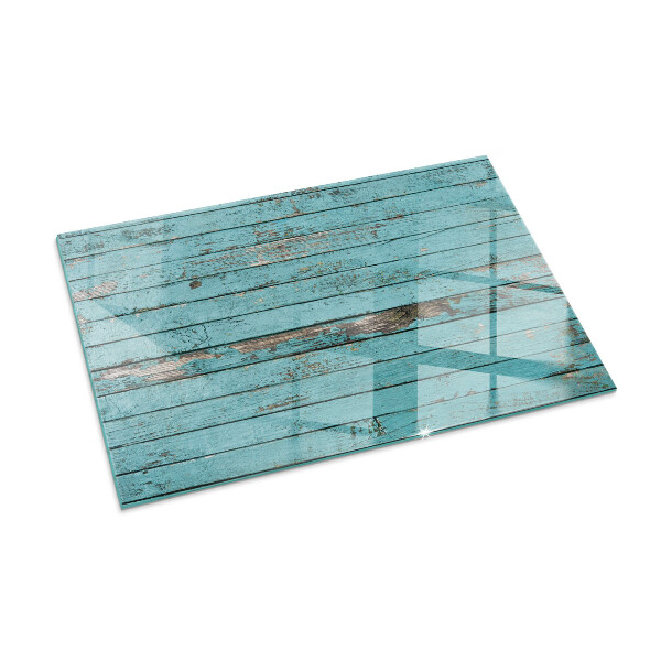 Plaque verre rectangulaire cheminée Planches rustiques de style naturel