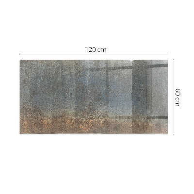 Plaque rectangulaire en verre pour poêle Motif abstrait aux textures variées