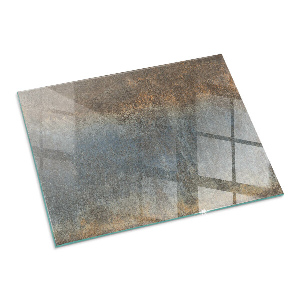 Plaque rectangulaire en verre pour poêle Motif abstrait aux textures variées