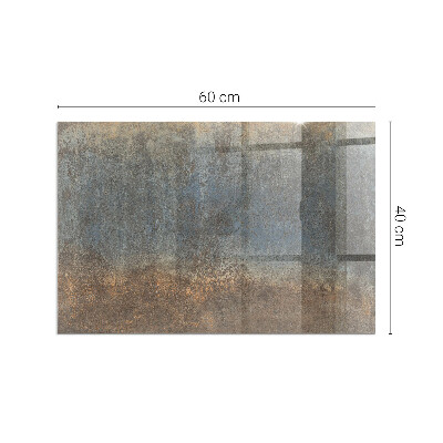 Plaque rectangulaire en verre pour poêle Motif abstrait aux textures variées