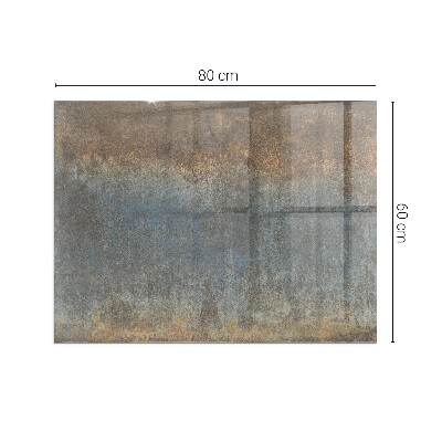 Plaque rectangulaire en verre pour poêle Motif abstrait aux textures variées