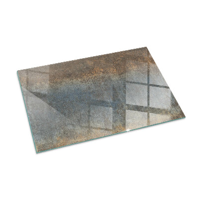 Plaque rectangulaire en verre pour poêle Motif abstrait aux textures variées