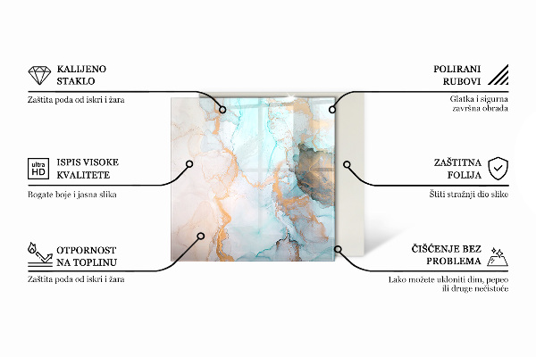 Plaque de sol rectangulaire en verre Motifs de mosaïque en formes carrelées