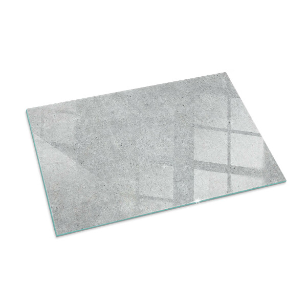 Plaque rectangulaire en verre pour poêle Texture de béton dans un style brut