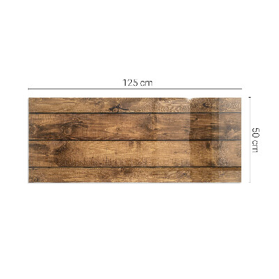 Plaque de sol rectangulaire en verre grain de bois naturel