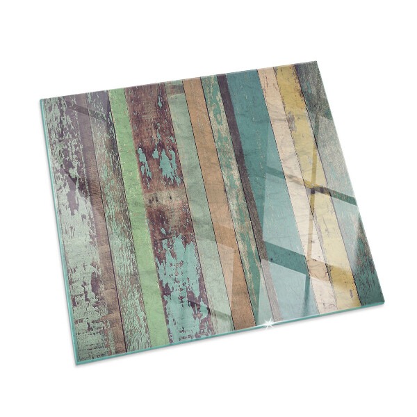 Plaque rectangulaire en verre pour poêle Couleurs du tableau dans différentes tonalités