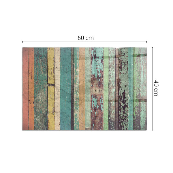 Plaque rectangulaire en verre pour poêle Couleurs du tableau dans différentes tonalités